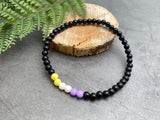 Non Binary Colours Acrylic Bead Anklet