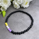 Non Binary Colours Acrylic Bead Anklet