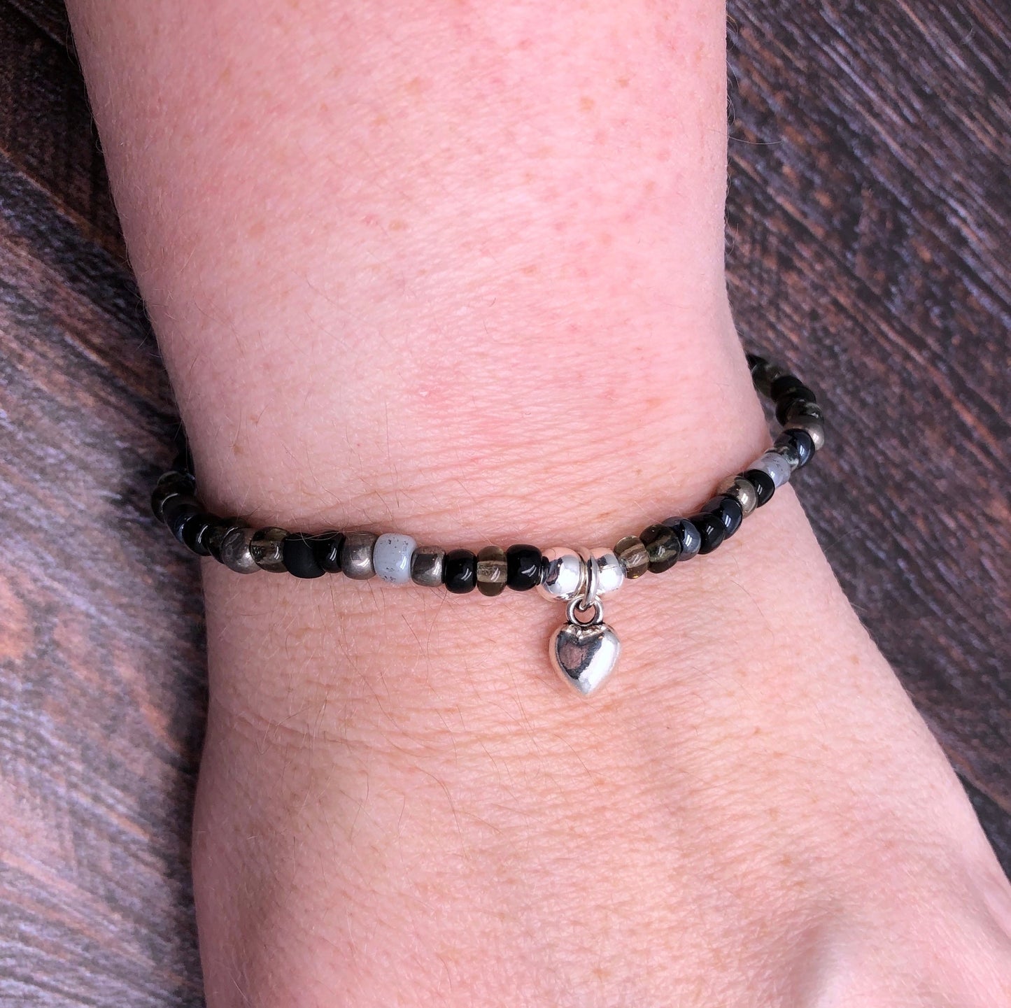 Heart Charm Bracelet - Colour Choice TT