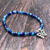 Butterfly Charm Bracelet - Colour Choice