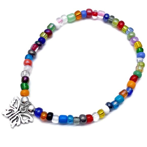 Butterfly Charm Bracelet - Colour Choice