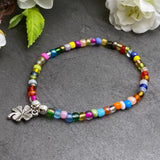 Lucky Clover Charm Bracelet - Colour Choice