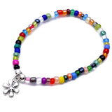 Daisy Flower Charm Bracelet - Colour Choice