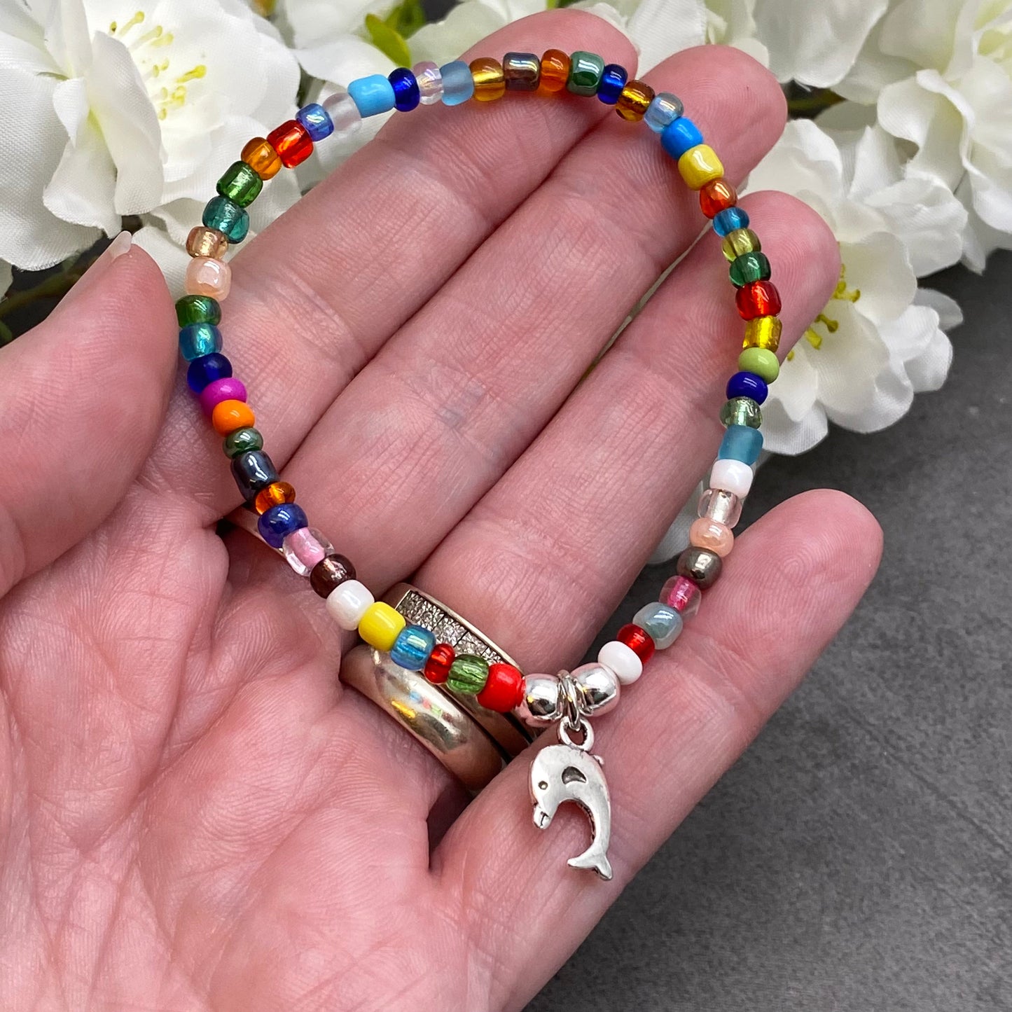 Dolphin Charm Bracelet - Colour Choice TT