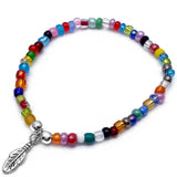 Feather Charm Bracelet - Colour Choice