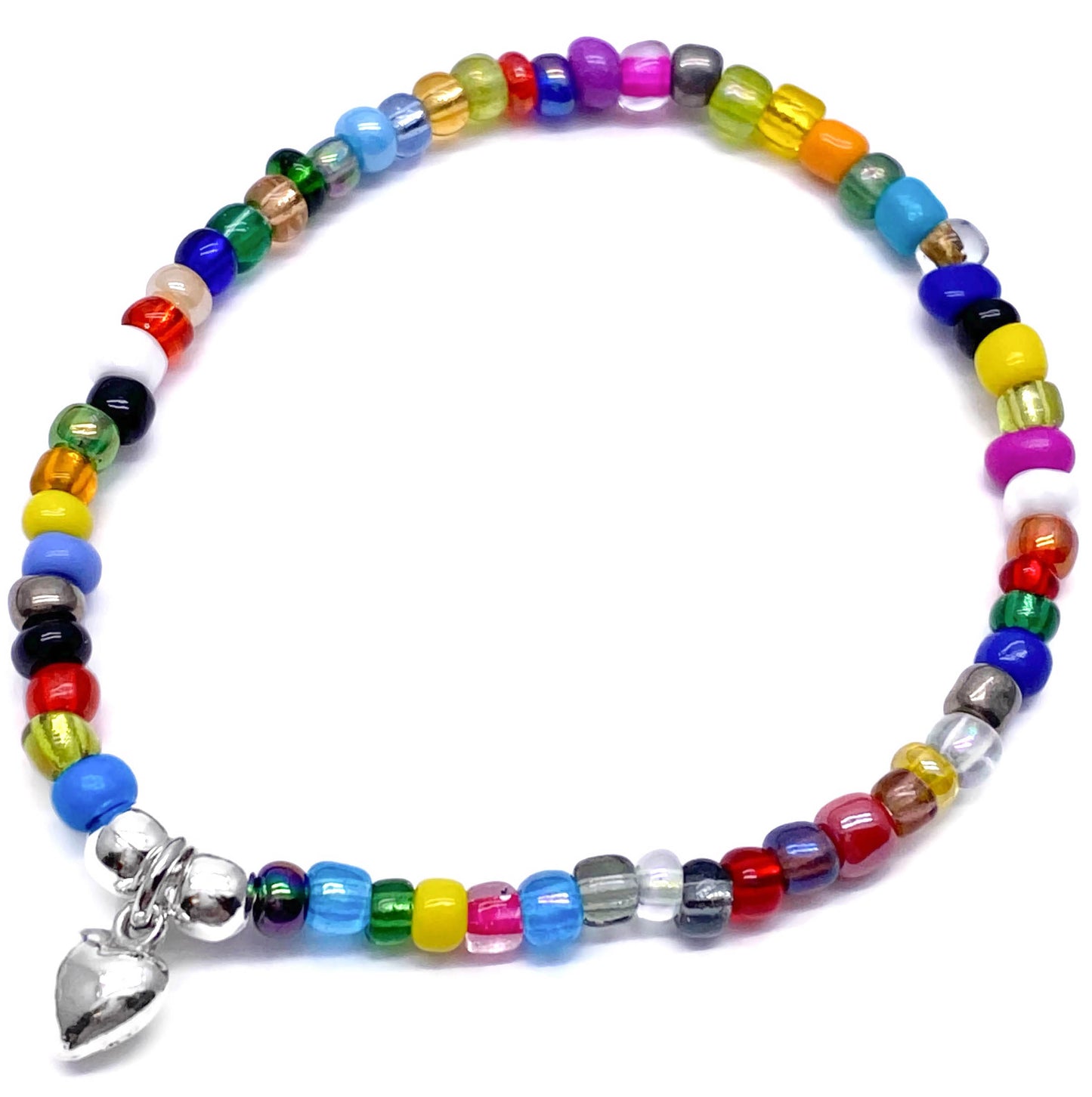 Heart Charm Bracelet - Colour Choice TT
