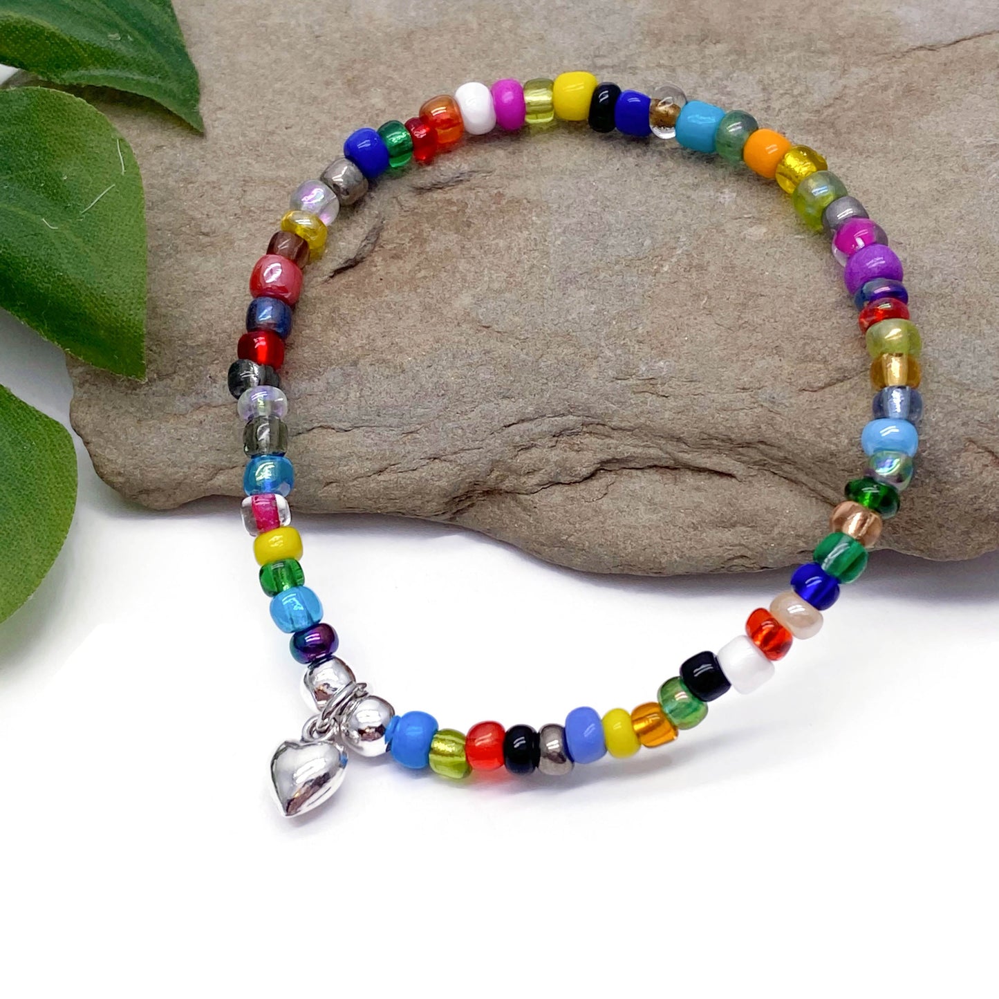 Heart Charm Bracelet - Colour Choice TT