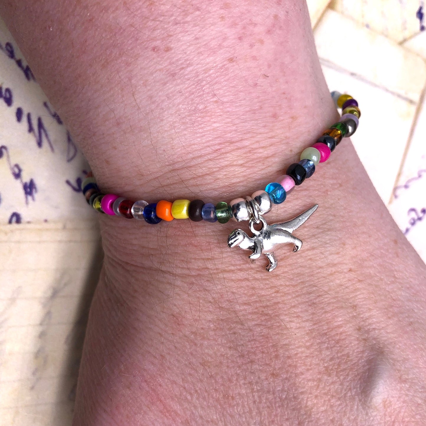 Dinosaur Charm Bracelet - Colour Choice TT