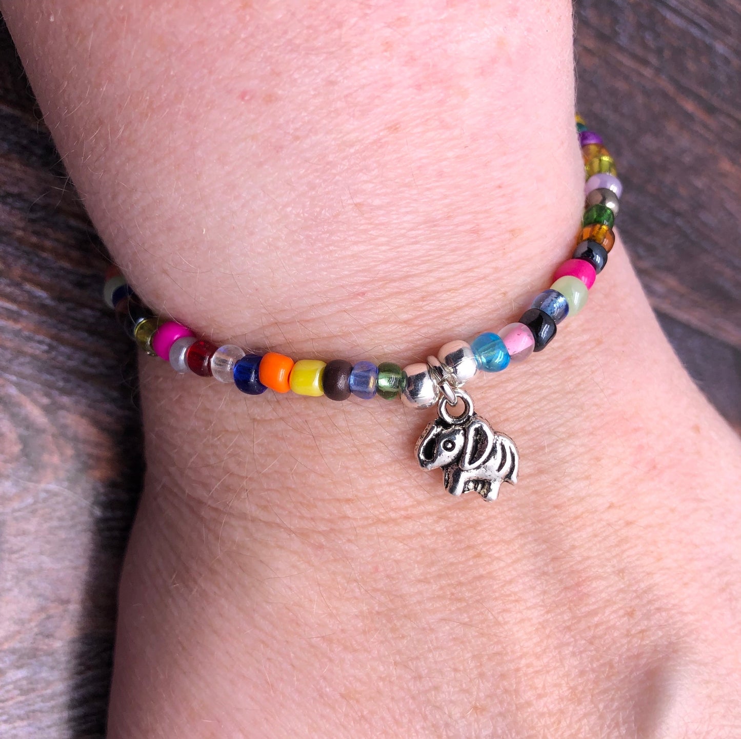 Elephant Charm Bracelet - Colour Choice TT