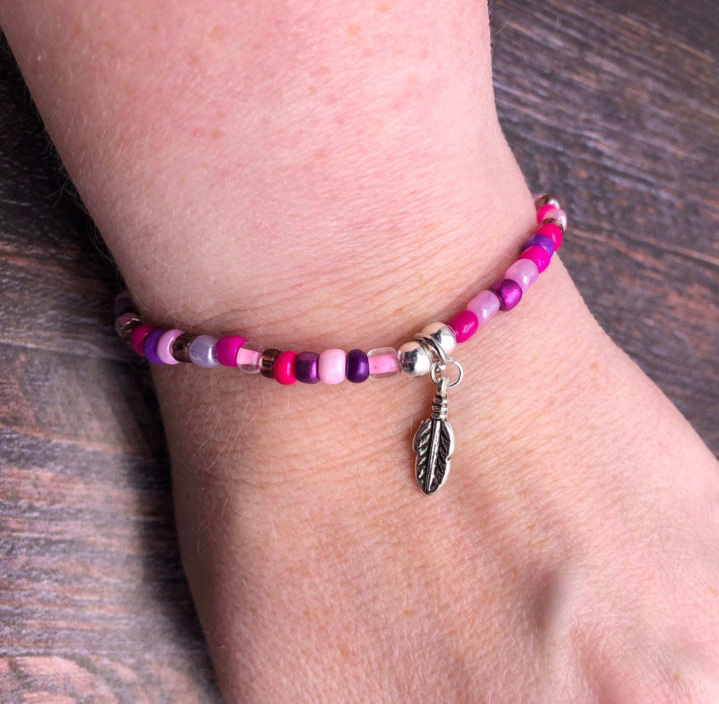 Feather Charm Bracelet - Colour Choice TT