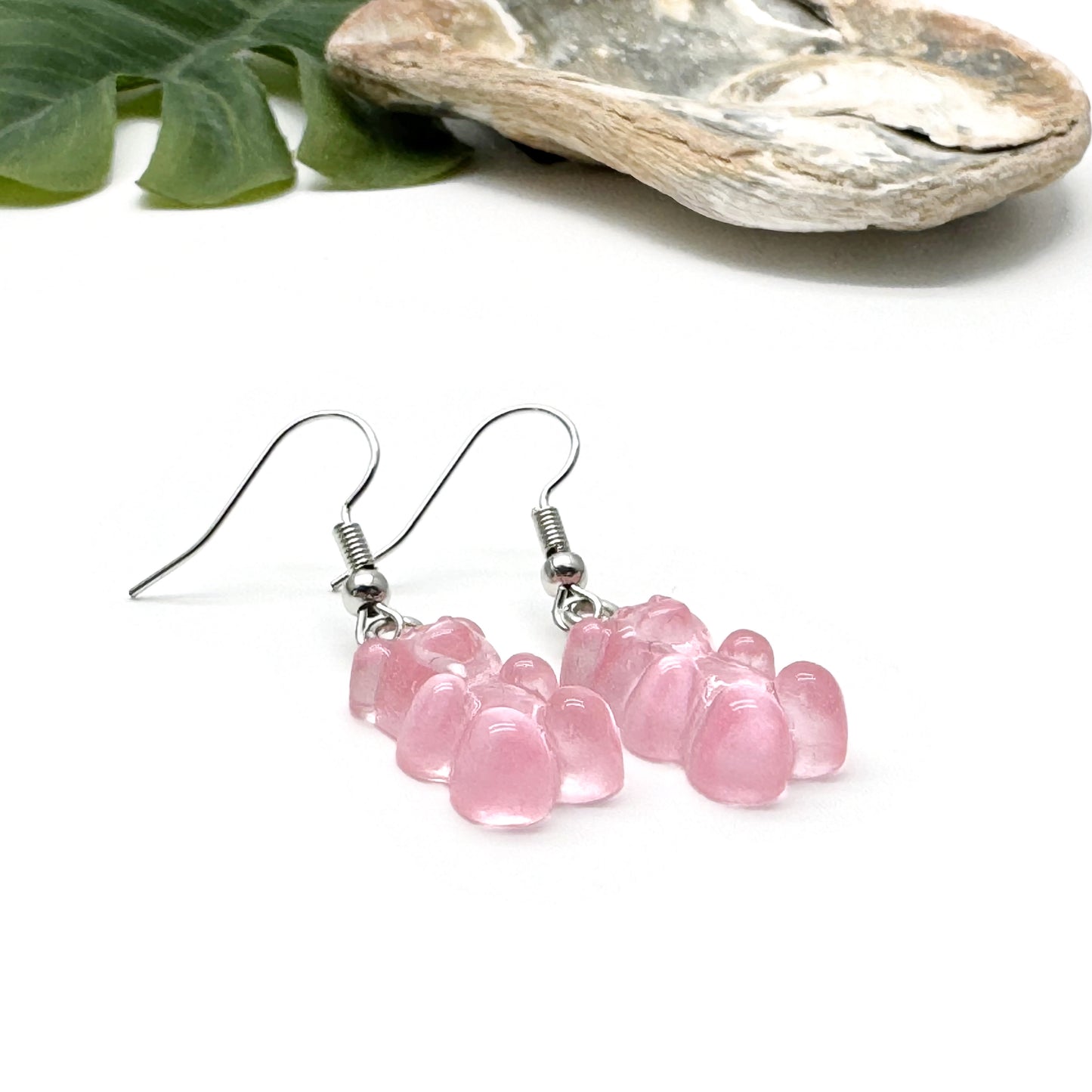 Baby Pink Gummy Bear Style Earrings