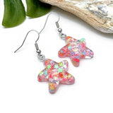 Glitter Star Resin Charm Earrings