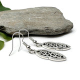 Celtic Knot Earrings, Irish Style Drop Earrings