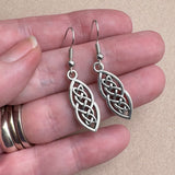 Celtic Knot Earrings, Irish Style Drop Earrings