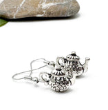 Teapot Charm Earrings, Tibetan Silver 3D Tea Pot Charm Beads