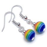 Rainbow Stripe LGBT Pride Earrings