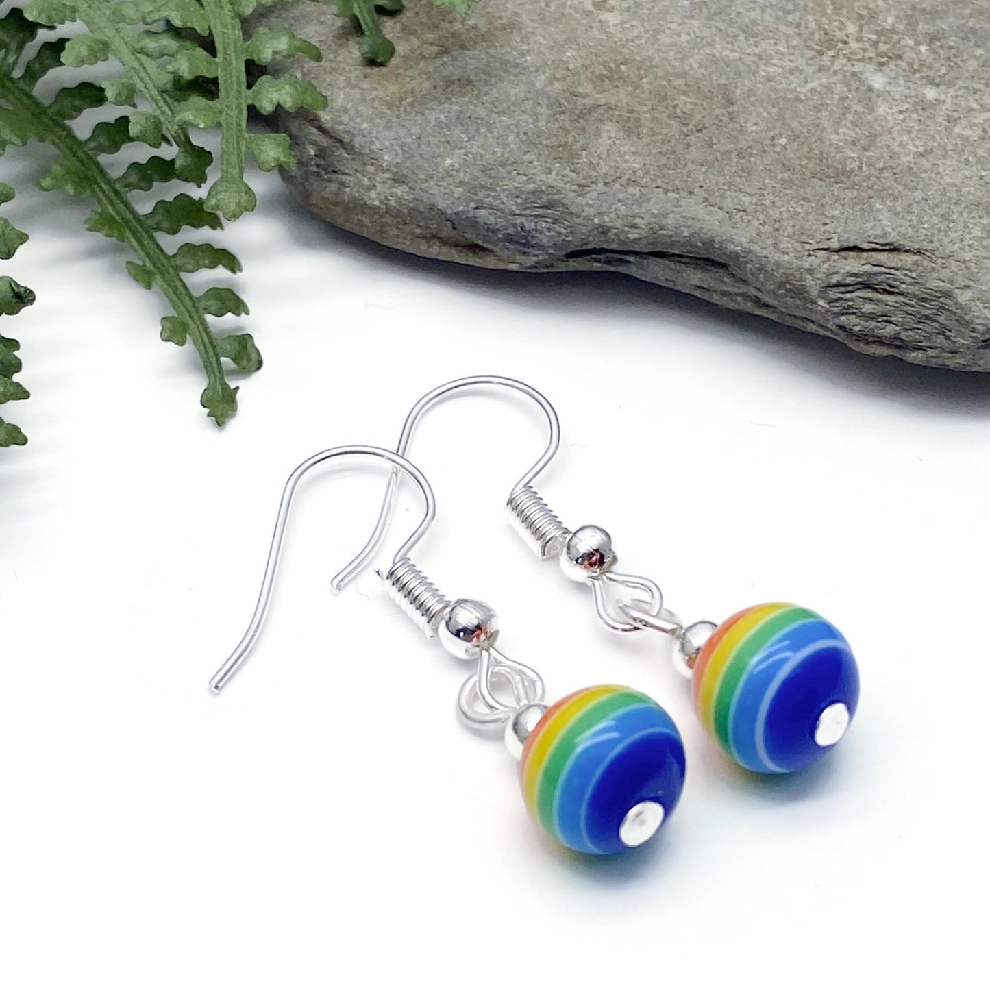 Rainbow Earrings, LGBT Pride Striped Earrings