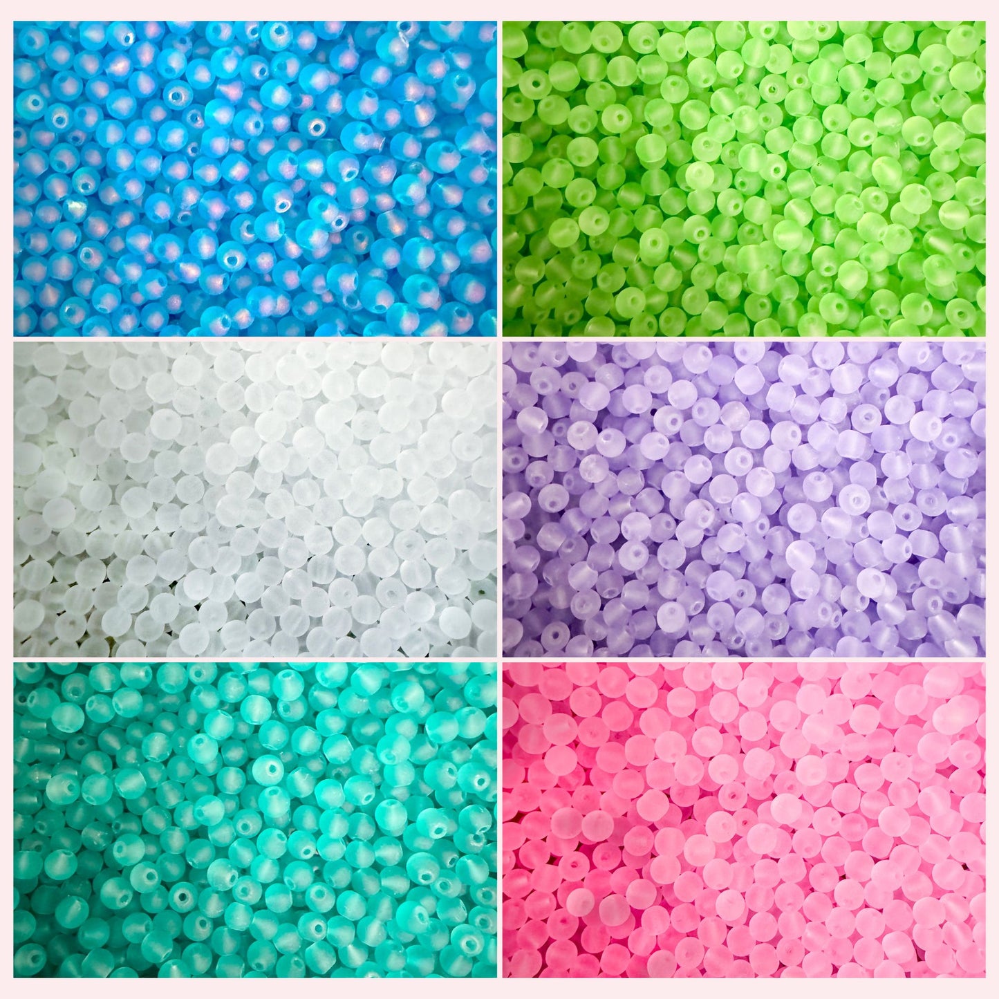 Feather Charm Frosted Bead Anklet - Colour Choice