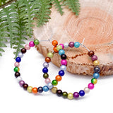 Miracle Bead Silver Plated Hoops : 35mm Diameter, Multi-Colour