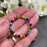 Miracle Bead Silver Plated Hoops : 35mm Diameter, Multi-Colour