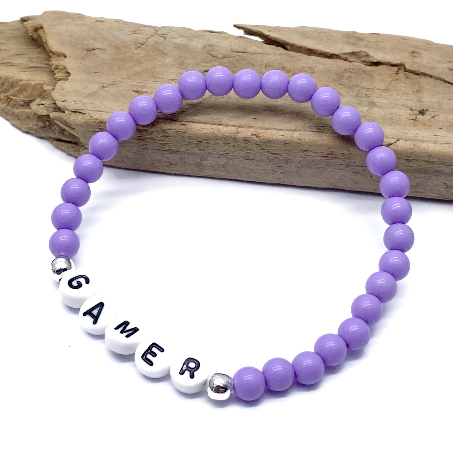 GAMER Message Bracelet - Acrylic Letter Beads