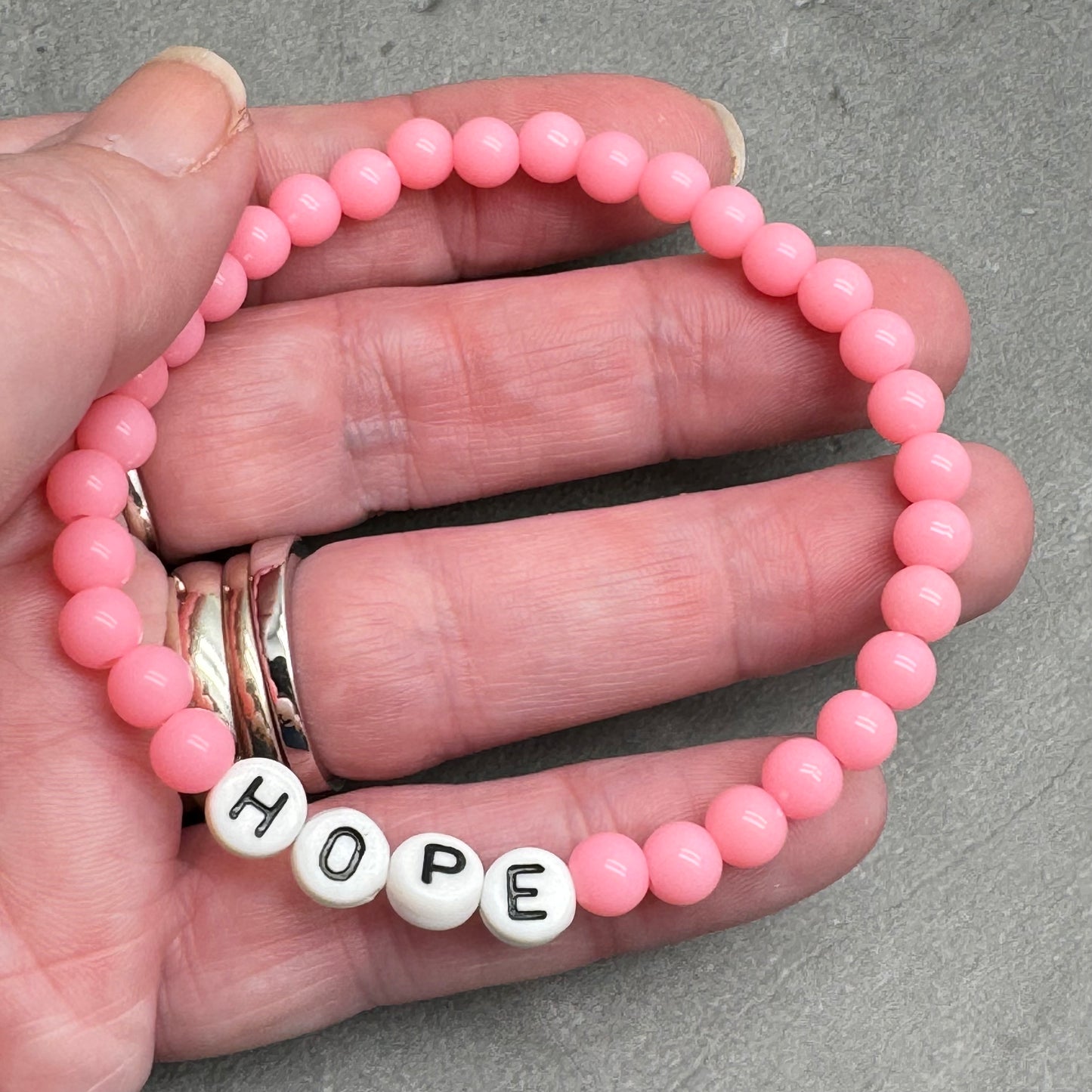HOPE Inspirational Bracelet - Acrylic Letter Beads
