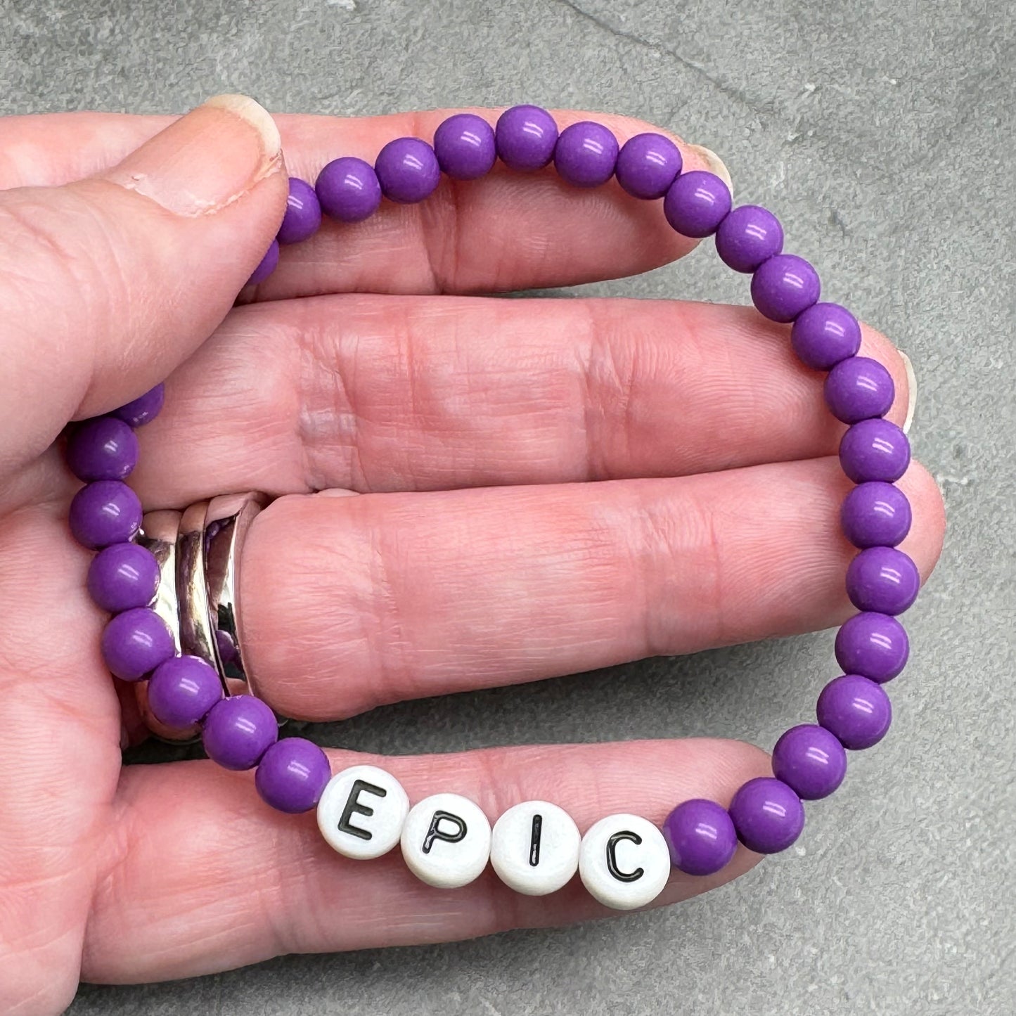 EPIC Message Bracelet - Acrylic Letter Beads