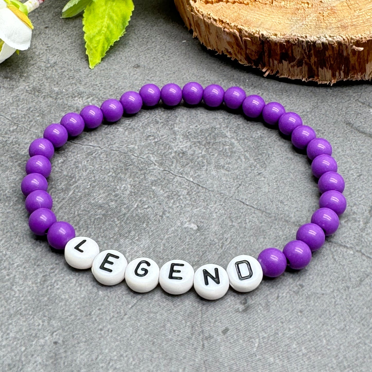 LEGEND Message Bracelet - Acrylic Letter Beads
