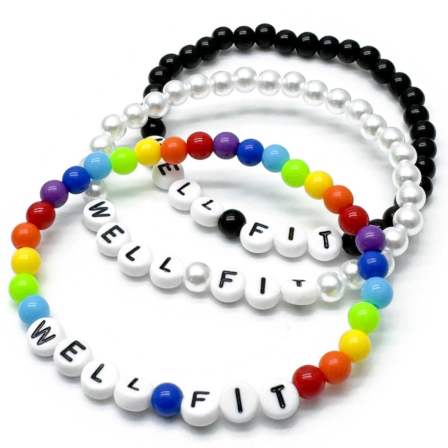 WELL FIT Message Bracelet - Acrylic Letter Beads