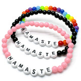 NAMASTE Acrylic Letter Bead Bracelet