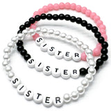 SISTER Acrylic Letter Bead Bracelet