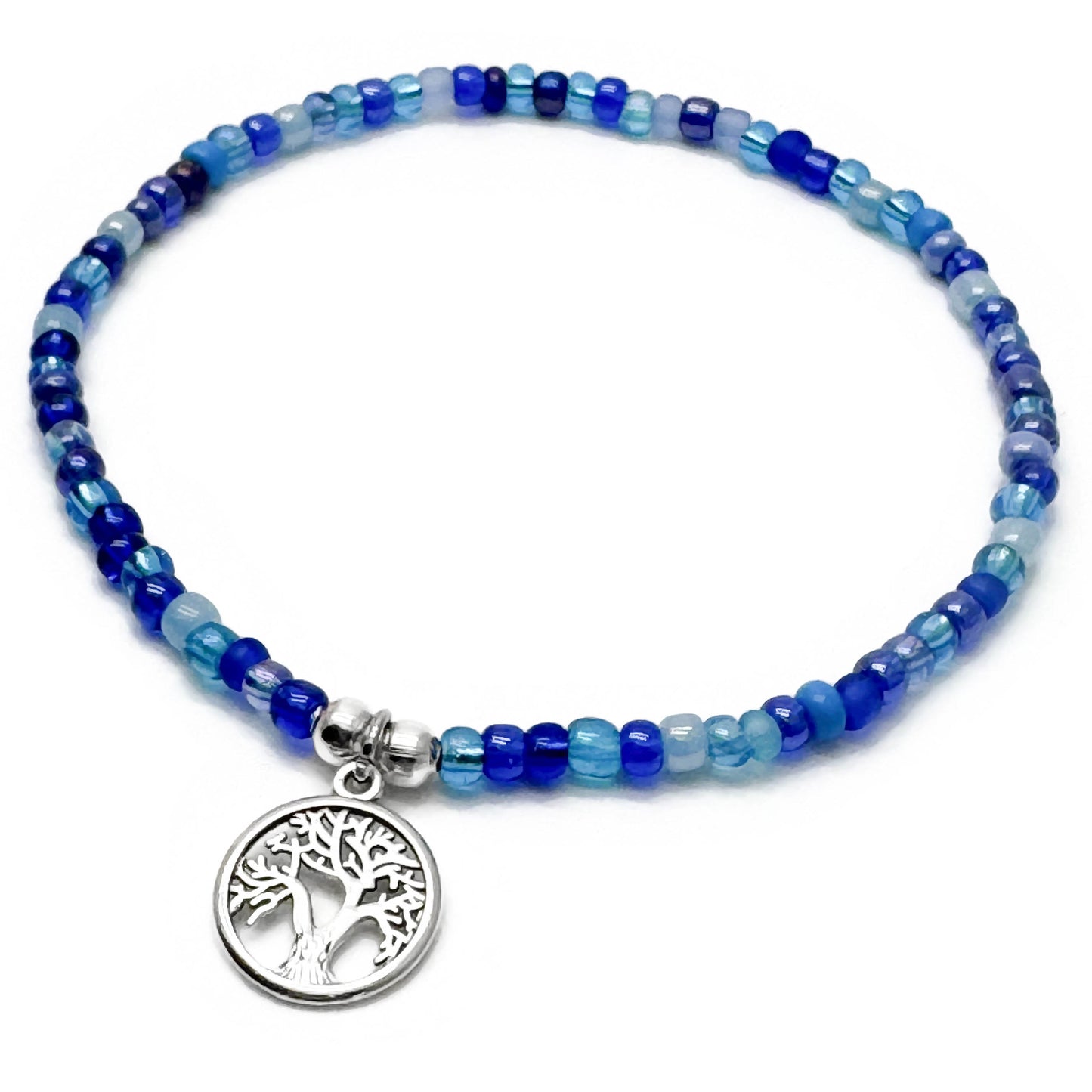 Tree of Life Seed Bead Anklet - Colour Choice