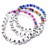 TYPE 2 DIABETES Glass Seed Bead Bracelet