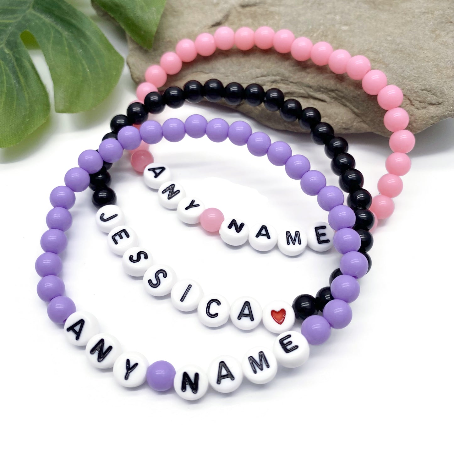 PERSONALISED Acrylic Bead Bracelet