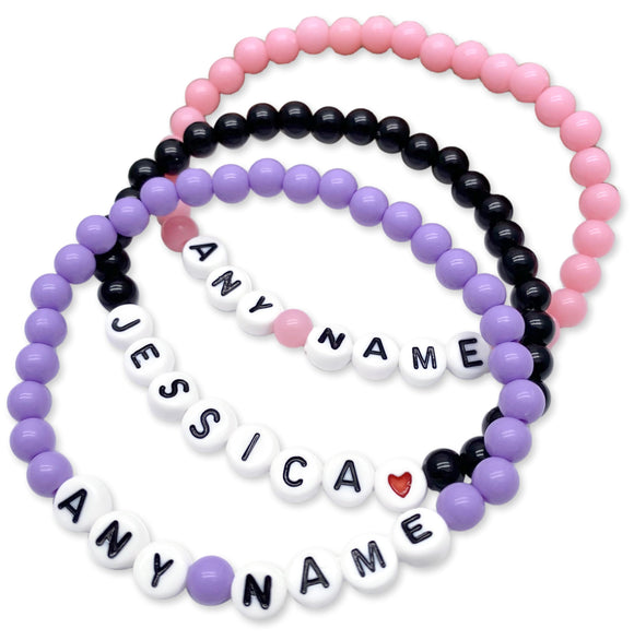 PERSONALISED Acrylic Bead Bracelet