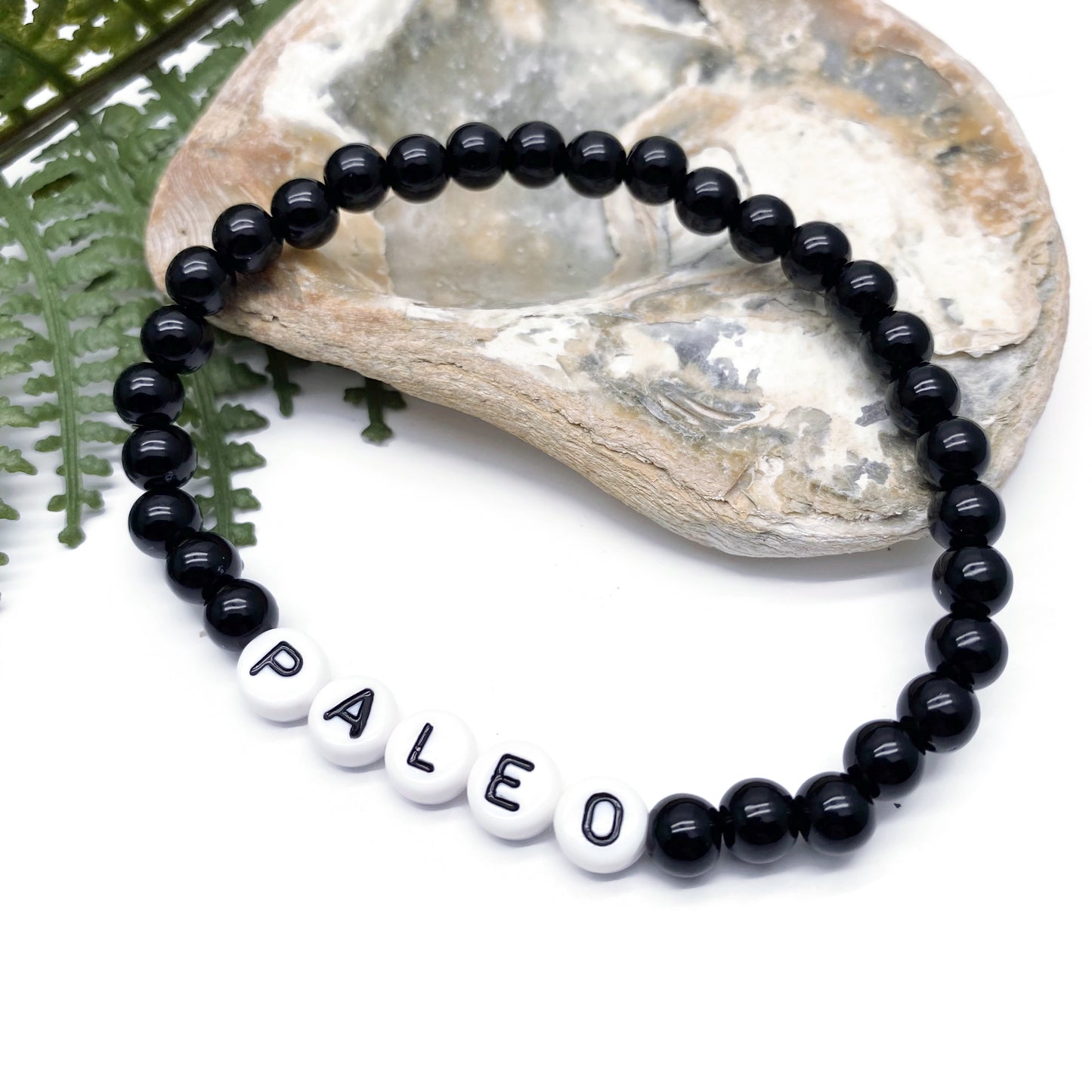 PALEO Awareness Bracelet - Acrylic Letter Beads