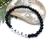 PALEO Acrylic Letter Bead Bracelet