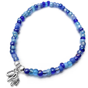 Elephant Charm Bracelet - Colour Choice