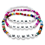 MUMMY Glass Seed Bead Bracelet
