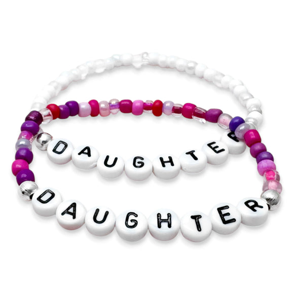 DAUGHTER Glass Seed Bead Bracelet