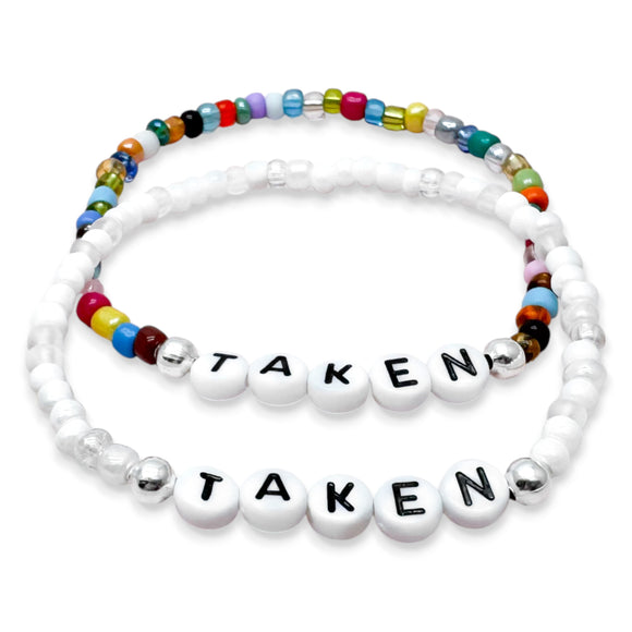 TAKEN Glass Seed Bead Bracelet