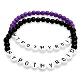 HYPOTHYROID Acrylic Letter Bead Bracelet