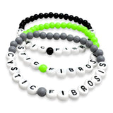 CYSTIC FIBROSIS Acrylic Letter Bead Bracelet