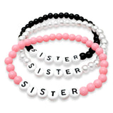 SISTER Acrylic Letter Bead Bracelet