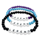 LEGEND Acrylic Letter Bead Bracelet