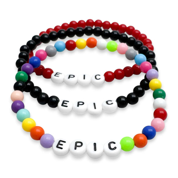 EPIC Acrylic Letter Bead Bracelet