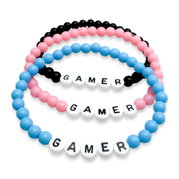 GAMER Acrylic Letter Bead Bracelet