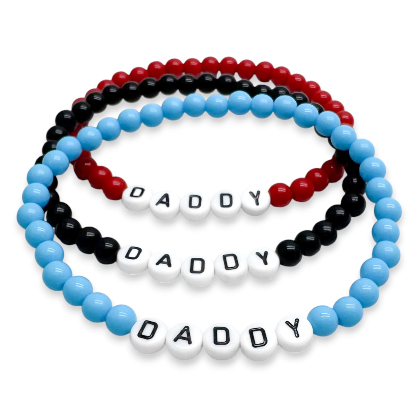 DADDY Family Message Bracelet - Acrylic Letter Beads