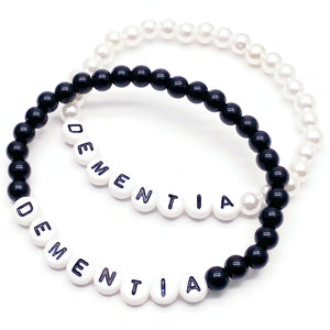 DEMENTIA Acrylic Letter Bead Bracelet