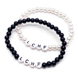LCHF Acrylic Letter Bead Bracelet